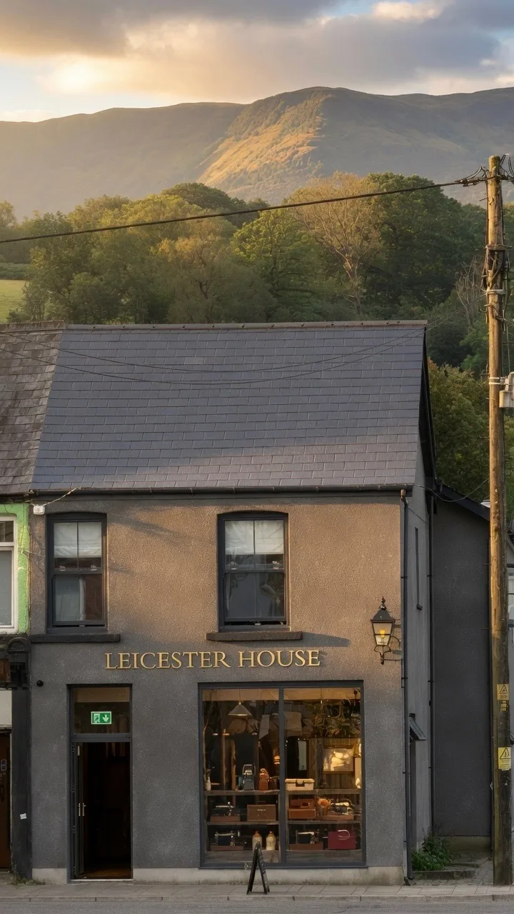 Artist’s impression of 14 High Street today, at golden hour with the hills behind